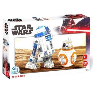 New 4D Cityscape Star Wars R2-D2 & BB-8 3D Model Kit 391 Pieces
